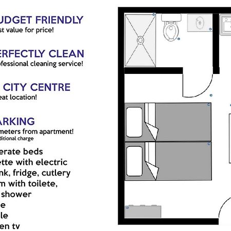 Budget Apartman Lelo Centar 3 Osijek Bagian luar foto